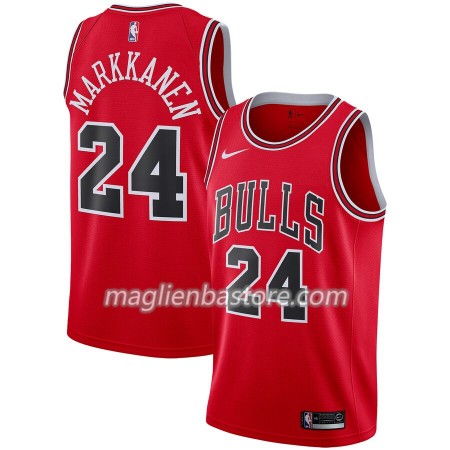 Maglia NBA Chicago Bulls Lauri Markkanen 24 Nike 2019-20 Icon Edition Swingman - Uomo